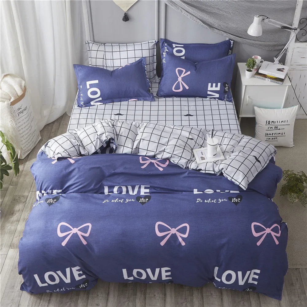 3 шт./4 шт. Детский Комплект постельного белья из мягкого хлопка|Пододеяльник| |