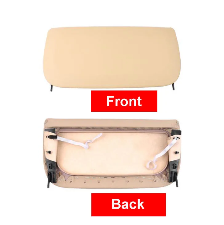 LHD RHD бежевая задняя панель заднего сиденья автомобиля чехол из натуральной кожи