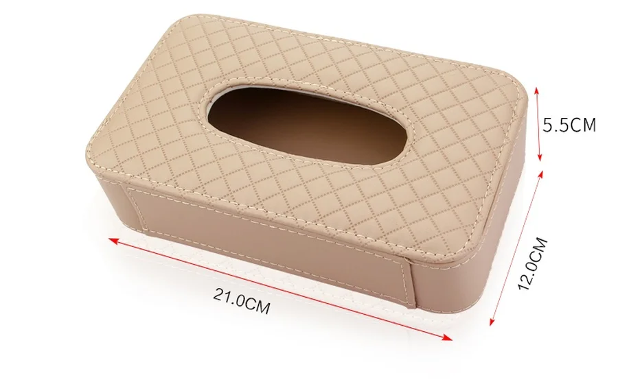 Новинка 2019 автомобильный кожаный держатель для салфеток подвесной бумажный