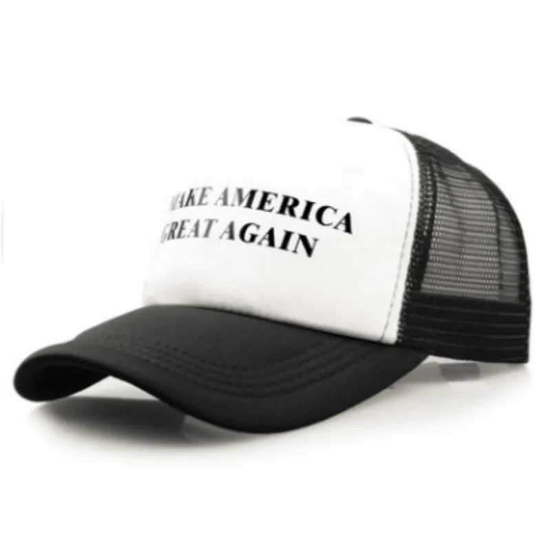 Мужская кепка с буквенным принтом MAKE AMERICA GREAT AGAIN Mesh Snapback Trucker Кепка в стиле пэчворк