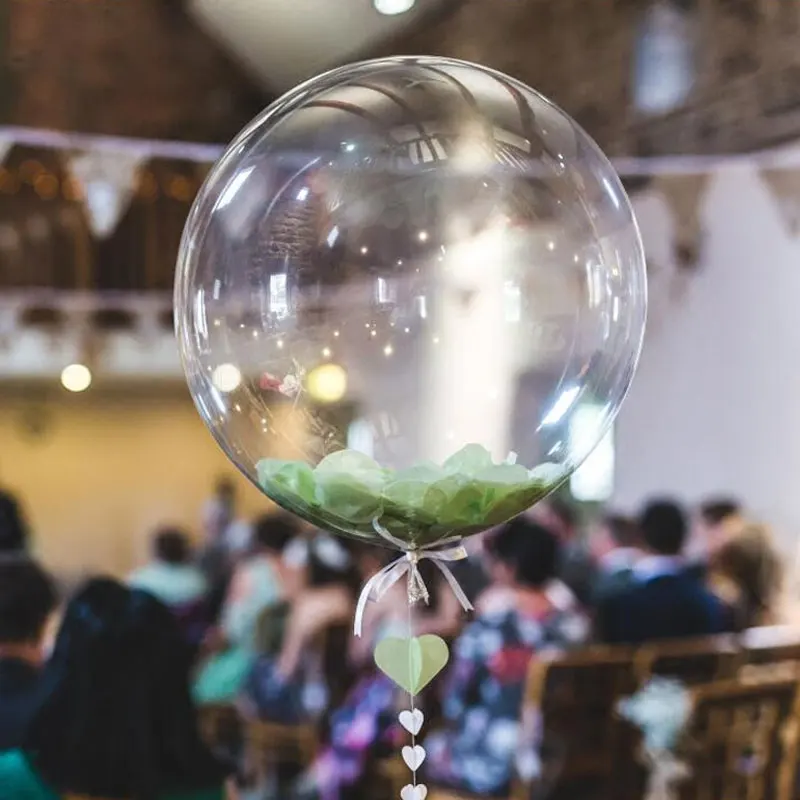 Большой прозрачный воздушный шар без перьев Гелиевый из ПВХ морщин украшение для