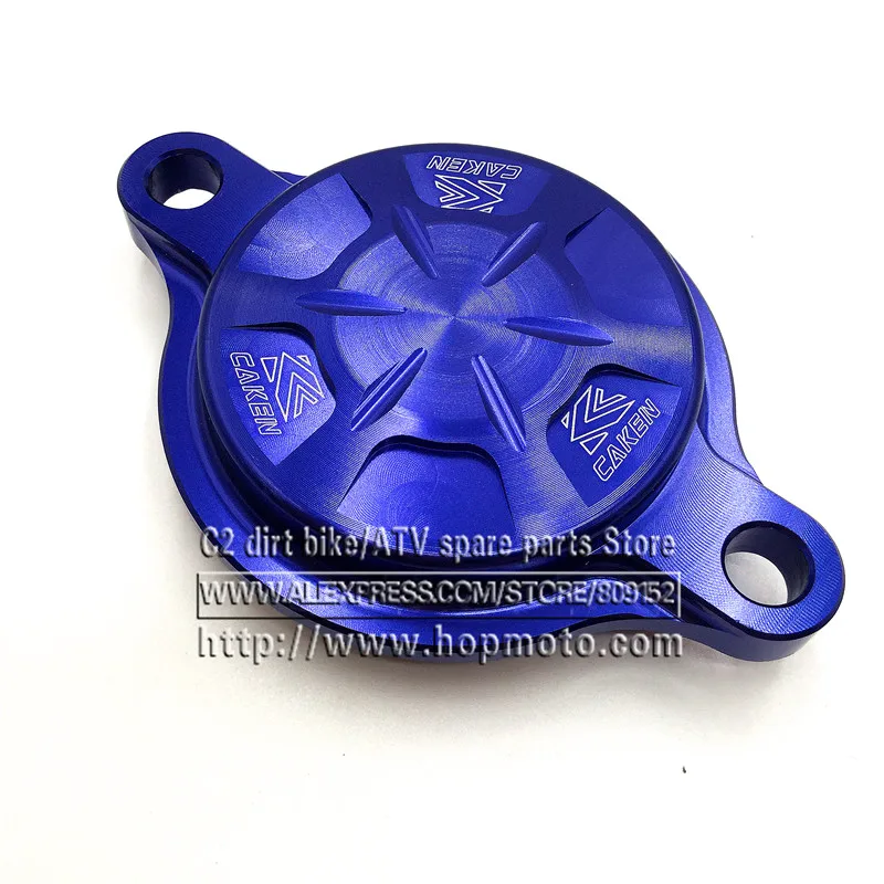 Синяя крышка масляного фильтра двигателя CNC для YZF450 /10 15 YZF250 /14 16 запасные части
