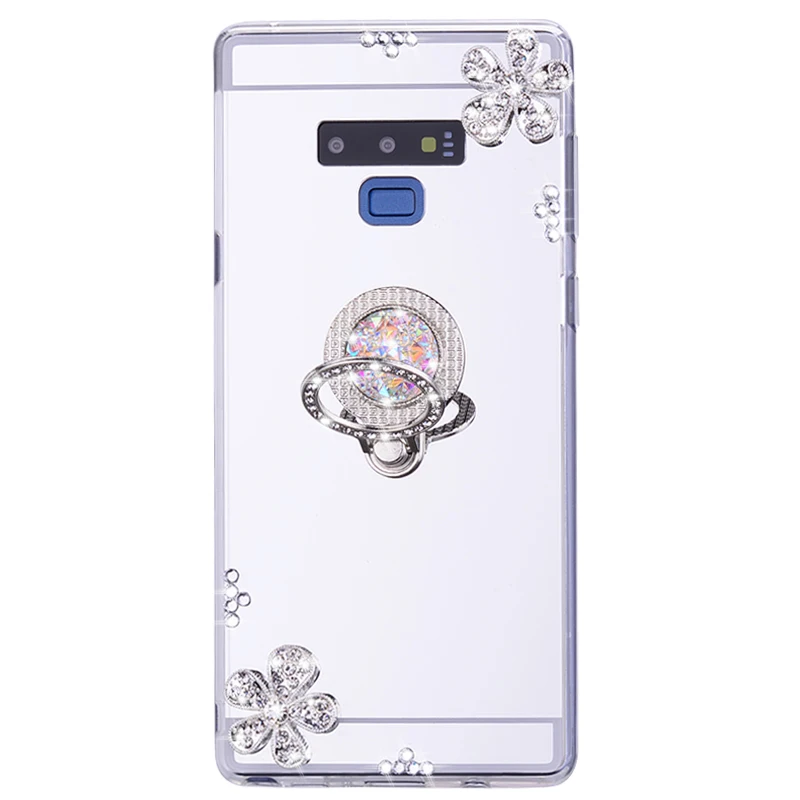 Зеркальный Чехол-держатель для Samsung Galaxy Note 9 8 5 S10 S10e S8 S9 Plus J4 J6 A9 A7 A6 J8 J2 Pro 2018 M10 M20 |