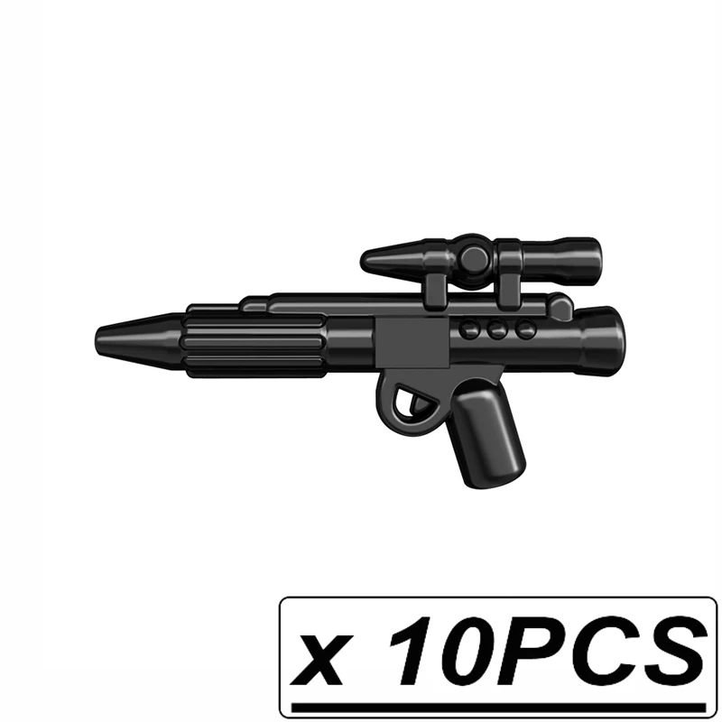 10pcs PGPJ0140 Guns Trek Halo Звёздные войны научная фантастика будущее оружие пакет для MOC части строительные блоки игрушки для детей - Цвет: 10pcs PGPJ0140