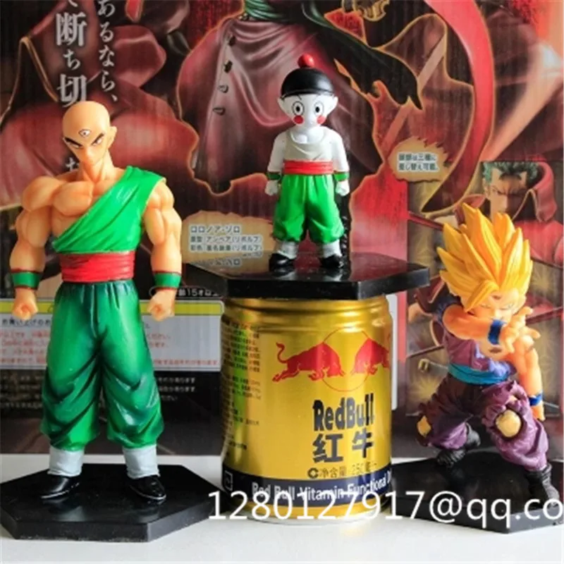 4 Pcs/lot Dragon Ball Z WCF DBZ Vegeta Son Goku Tenshindon Chiaotzu PVC Action Figure Collectible Model Toy OPP 8-15 CM BOX P380 | Игрушки и