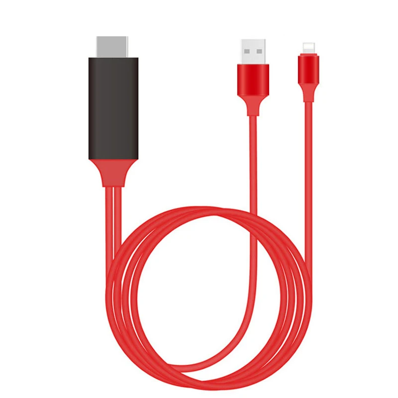 2 шт. 1 8 м HDMI кабель Pin для HD ТВ цифровой MHL к 1080P адаптер iphone 7 plus 6 6S | Электроника