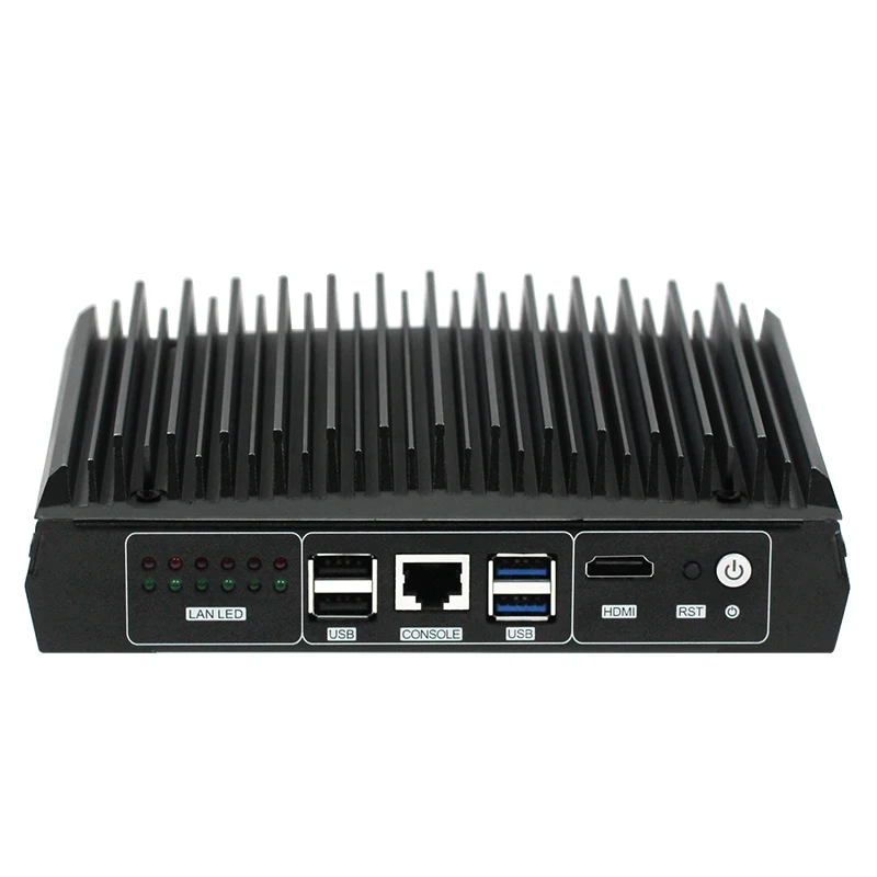 Безвентиляторный мини встроенный 5 й одноъядерный процессор Broadwell U 6 * LAN 2 USB3.0 USB2.0 1