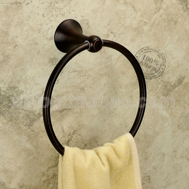 

Furukawa bathroom towel ring ring European-wide copper bathroom towel rack antique pastoral circular towel ring towel ring
