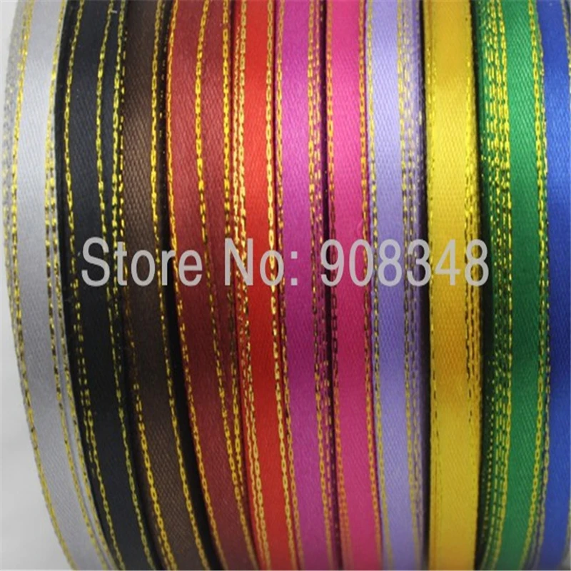 196 цветов 3/8 дюйма 9 мм полиэстер золото серебро фотоаксессуары ES009|satin ribbon|ribbon