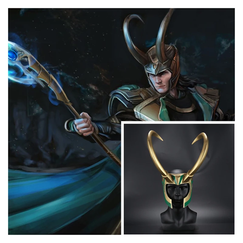 2018 высококачественный фильм ТОР 3 Ragnarok Loki Laufeyson косплей аксессуары ПВХ маска шлем
