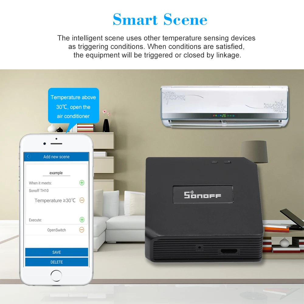 Sonoff RF Bridge 433 МГц переключатель универсальный таймер DIY Wifi беспроводной с Alexa Google Home