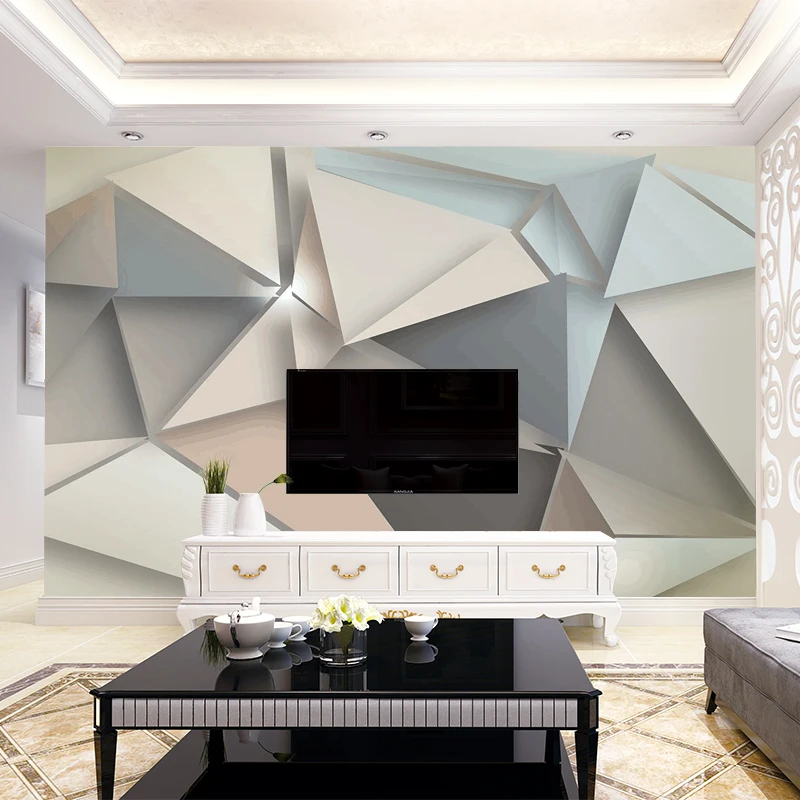 3D фотообои на заказ современный ТВ фон настенная гостиная спальня абстрактное
