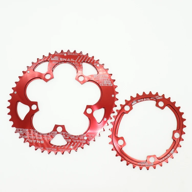 Улитка 110 BCD Овальный 50t 35T двойная цепная цепь 2 слоя скорости для Shimano дорожный складной велосипед Сверхлегкий велосипед зубная пластина