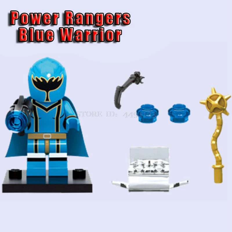 Игрушки блоки Назад в будущее Марти Макфлай док коричневый Турман набор power Hulk Hogan Marvel Мстители танос Блок Детские игрушки Фигурки - Цвет: Blue Warrior