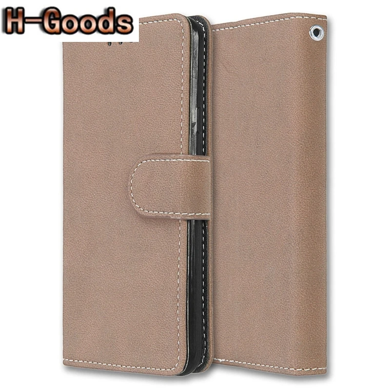 H-Goods Phone Case For LG X Style Luxury Retro Frosted Leather + Silicone Wallet Flip Cover Capa | Мобильные телефоны и