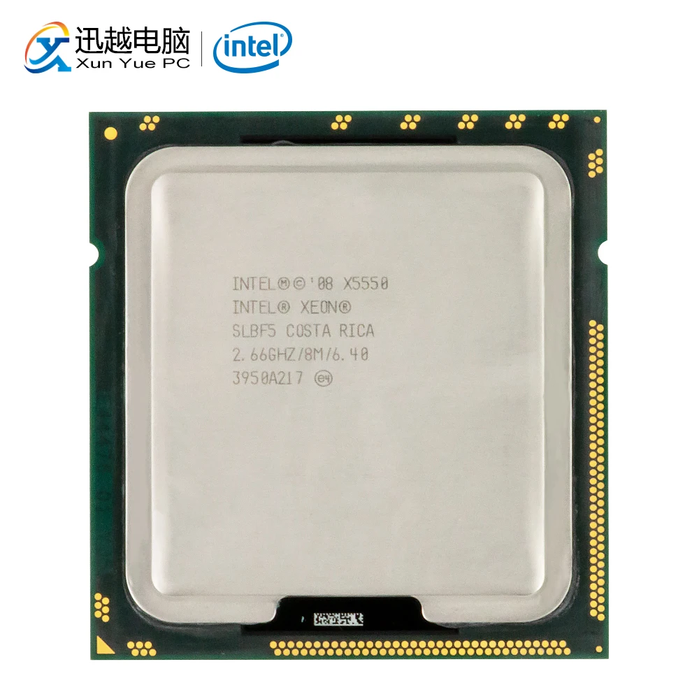 Intel Xeon X5550 настольный процессор четырехъядерный 2 66 ГГц SLBF5 L3 кэш 8 МБ LGA 1366 5550 сервер