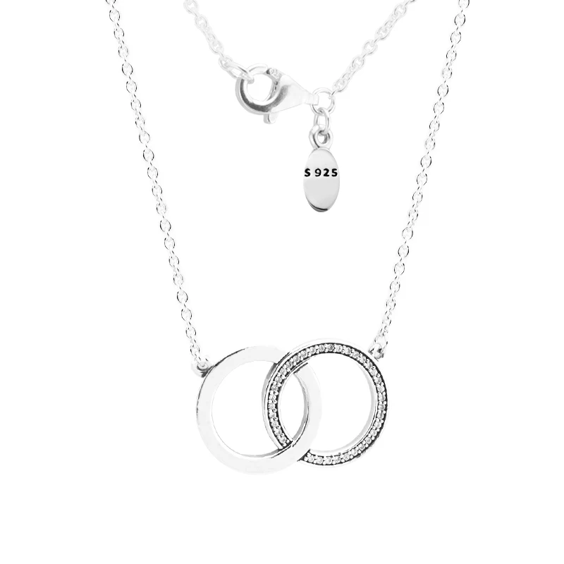 

Pendant necklaces & pendants pingente Signature Circles Necklace 925 STERLING SILVER JEWELRY choker christmas gift