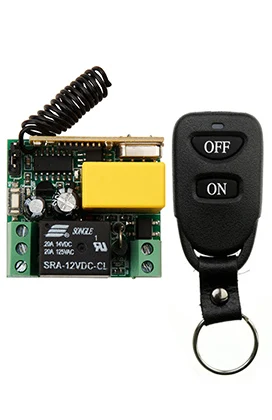AC220V 1CH 10A Remote Control Light Switch Relay Output Radio Receiver Module and Belt buckle Transmitter / window/Garage Doors |