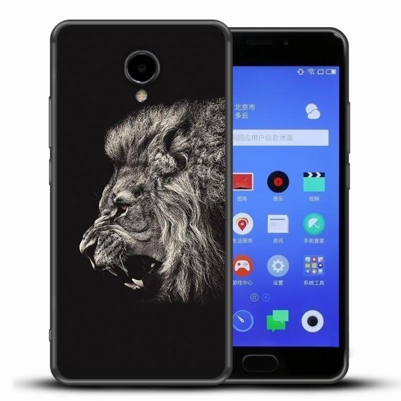 360 градусов полное покрытие чехол для Meizu M5 Note M5C Мягкая Силиконовая Защита задняя