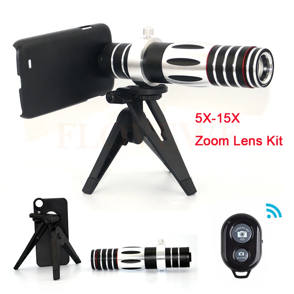 Новые 5X-15X зум телефото объектива телескопа Lentes телефон чехлы для Samsung Galaxy S4 S5 S6 S7