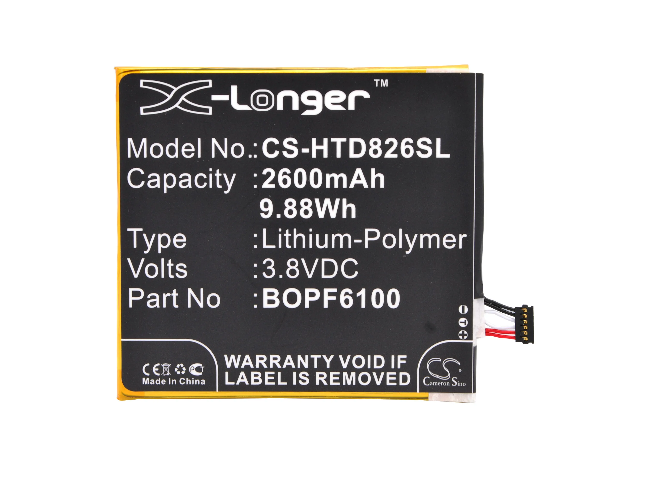 Cameron Sino 2600 мАч аккумулятор BOPF6100 для HTC A51 D820 D820G D820q D820s D820T D820U D820us D826 D826D D826T D826W