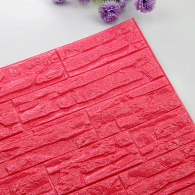 J Горячая DIY 3D Кирпич ПЭ Пена Обои ПЭ стены наклейки панели комнаты наклейка каменное украшение тисненое 60x30 см стены стикеры плакат - Цвет: J
