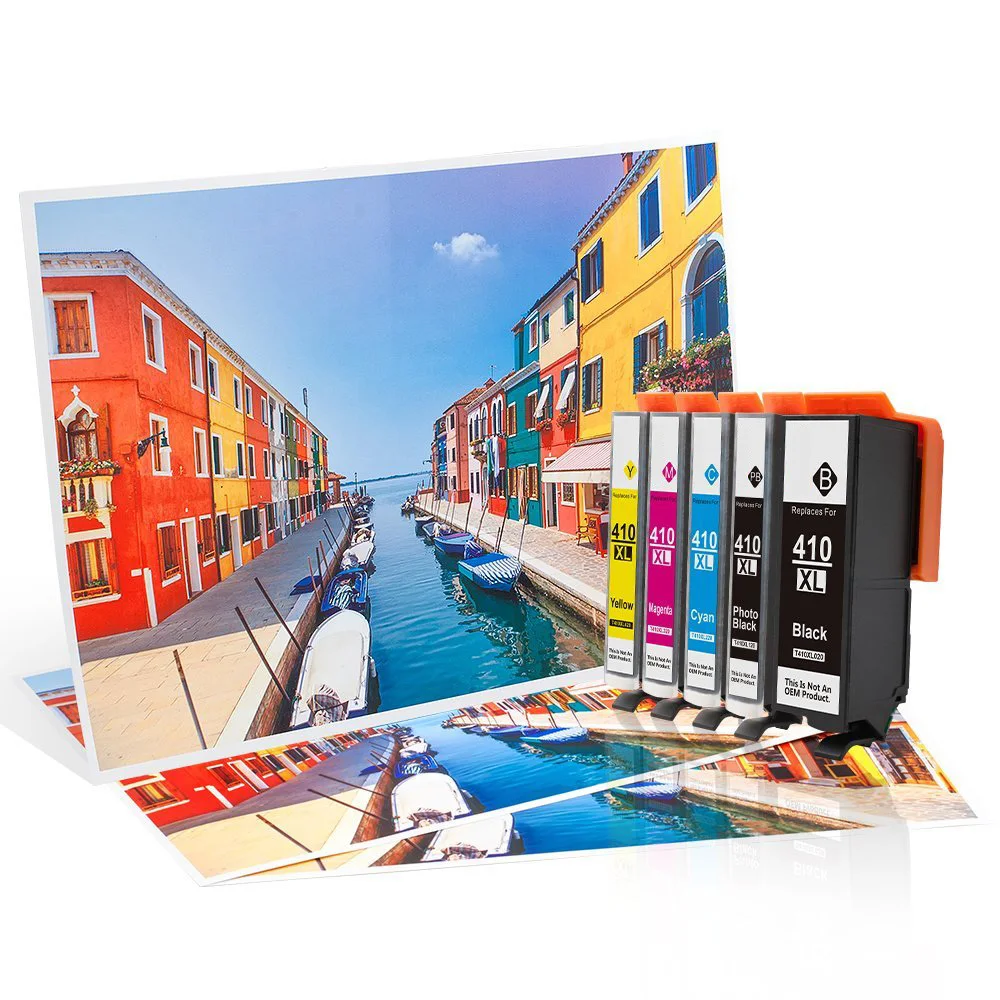 Совместимый чернильный картридж для принтера Epson 410 410XL (5 Black Label) 5 штук в партии