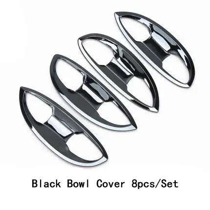 Glossy Black Bowl Подходит для Corolla- крышка ручки двери автомобиля обновленная дверная чаша из нержавеющей стали украшение полосы отделка Аксессуары Стайлинг - Цвет: Glossy Black Bowl