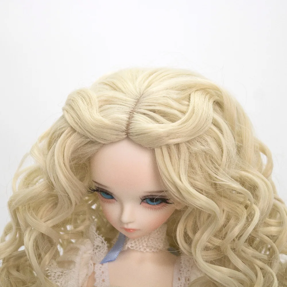 Горячая продажа длинные вьющиеся волосы парик для 1/3 1/4 1/6 BJD SD LUTS куклы