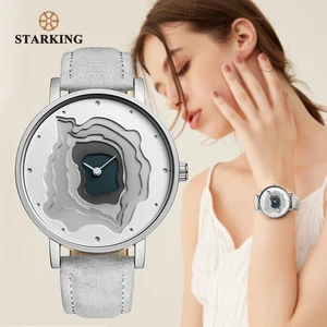 Старкинг новые творческие Дизайн смотреть минеральное Стильные кварцевые Для женщин часы Повседневное кутюр подарок наручные часы Винтаж всего