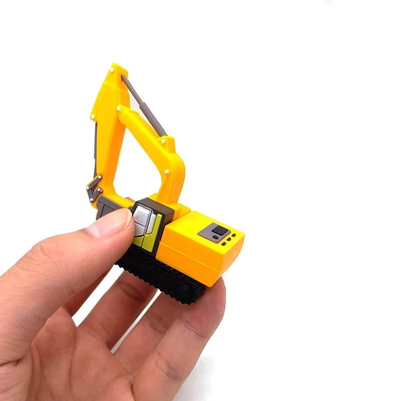 Флешка реальная емкость мультфильм экскаватор модель usb флэш накопитель 4 ГБ 8 16 32
