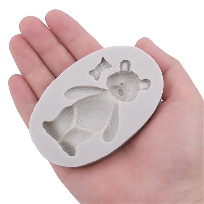 Новые Мультяшные медвежонки формы для торта 3D маленькие животные форма медведя