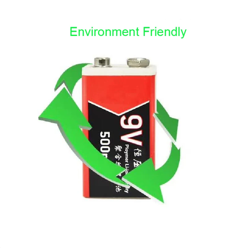S19 9V 500mAh USB аккумуляторная батарея Lipo RC для микрофона/дистанционного управления/RC
