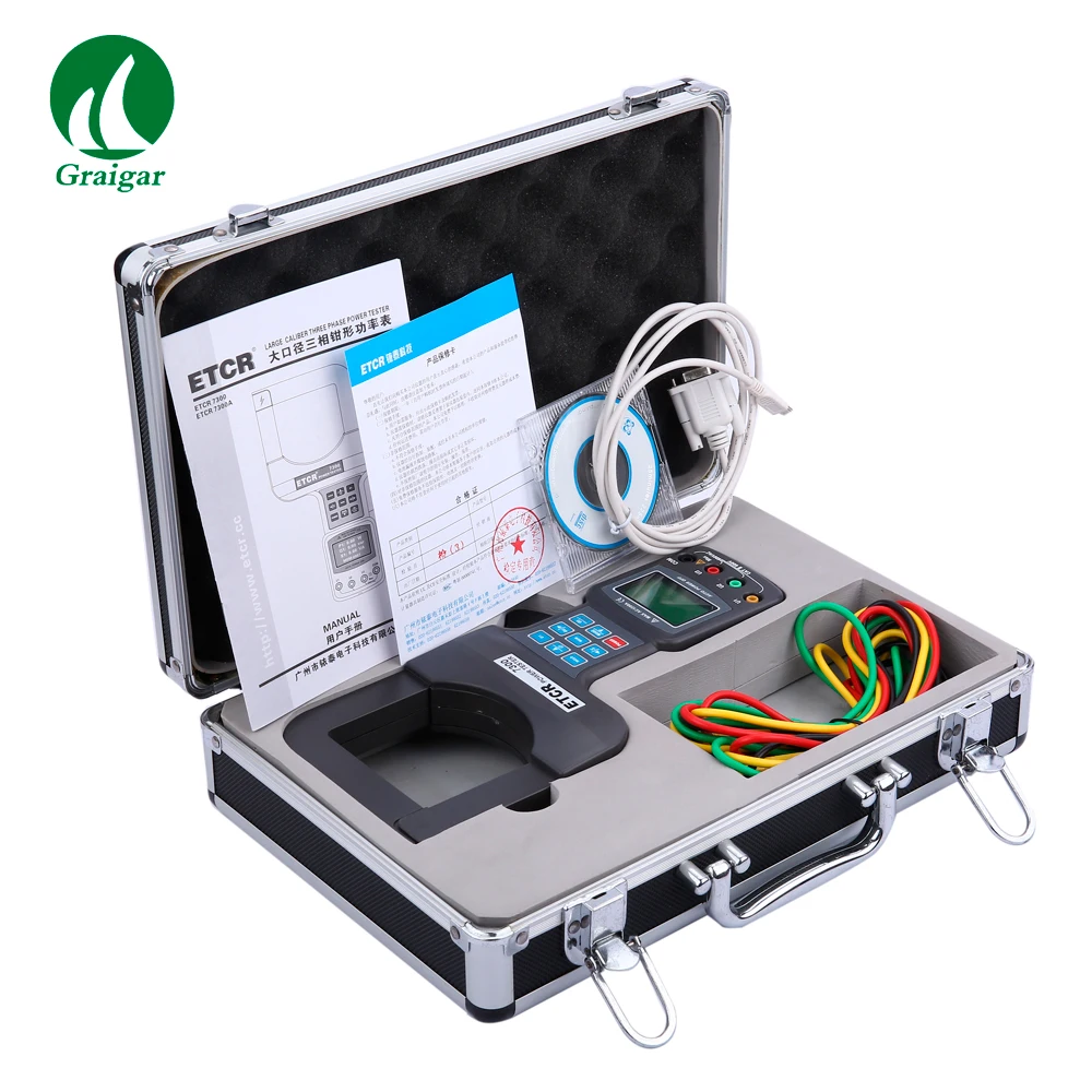 Новый цифровой ETCR7300A трехфазный тестер мощности большого калибра с
