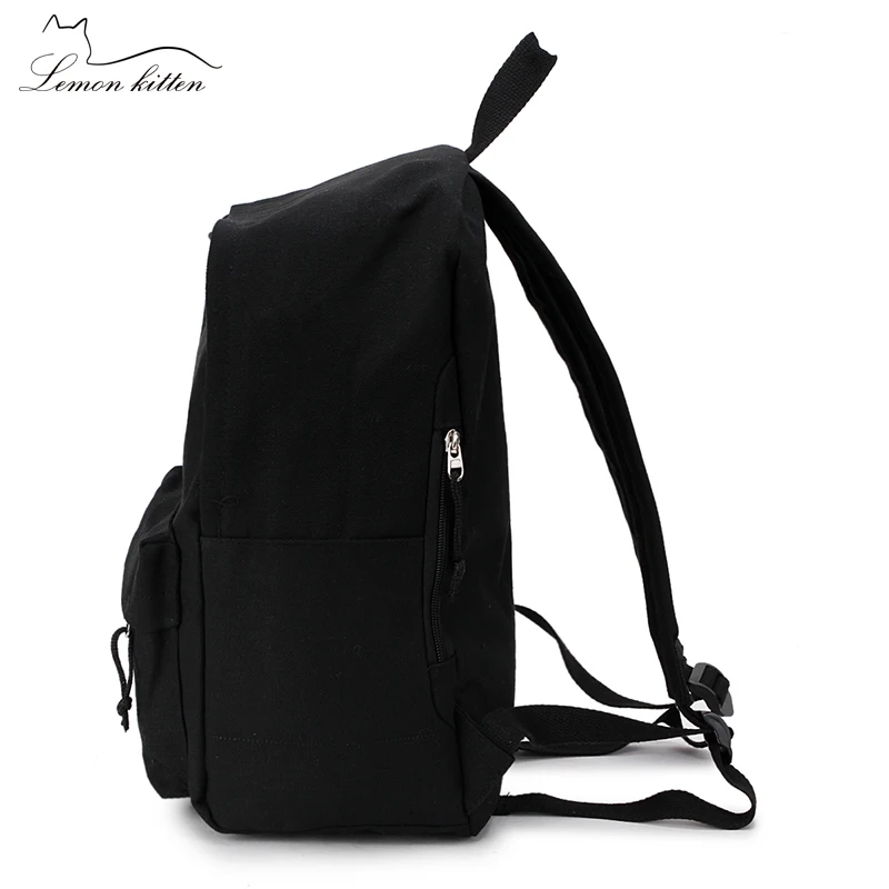 2018 однотонный модный рюкзак женский для студентов сумка на плечо Mochila рюкзаки