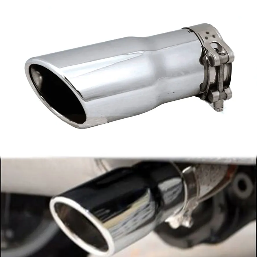 

Stainless Steel Rear Exhaust Tailpipe Muffler Tip End Tip Pipe Tail Throat Trim For Wrangler 2008-2015 Car styling Accessaries