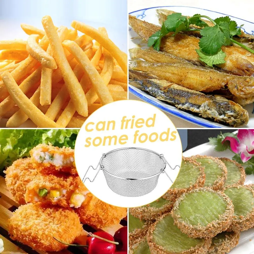 Ручка для закусок корзина картофеля фри кухонная посуда из нержавеющей стали
