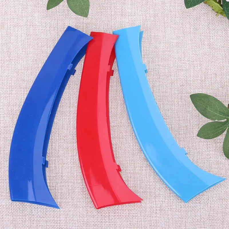 Трехцветная вставка в решетку автомобиля 3 шт. полоски решетки для передних почек