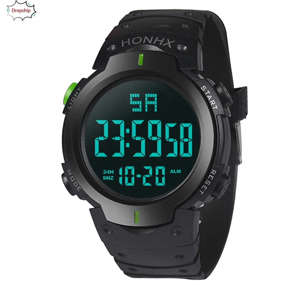 OYOKY хит продаж модные водонепроницаемые мужские часы для мальчиков с ЖК дисплеем