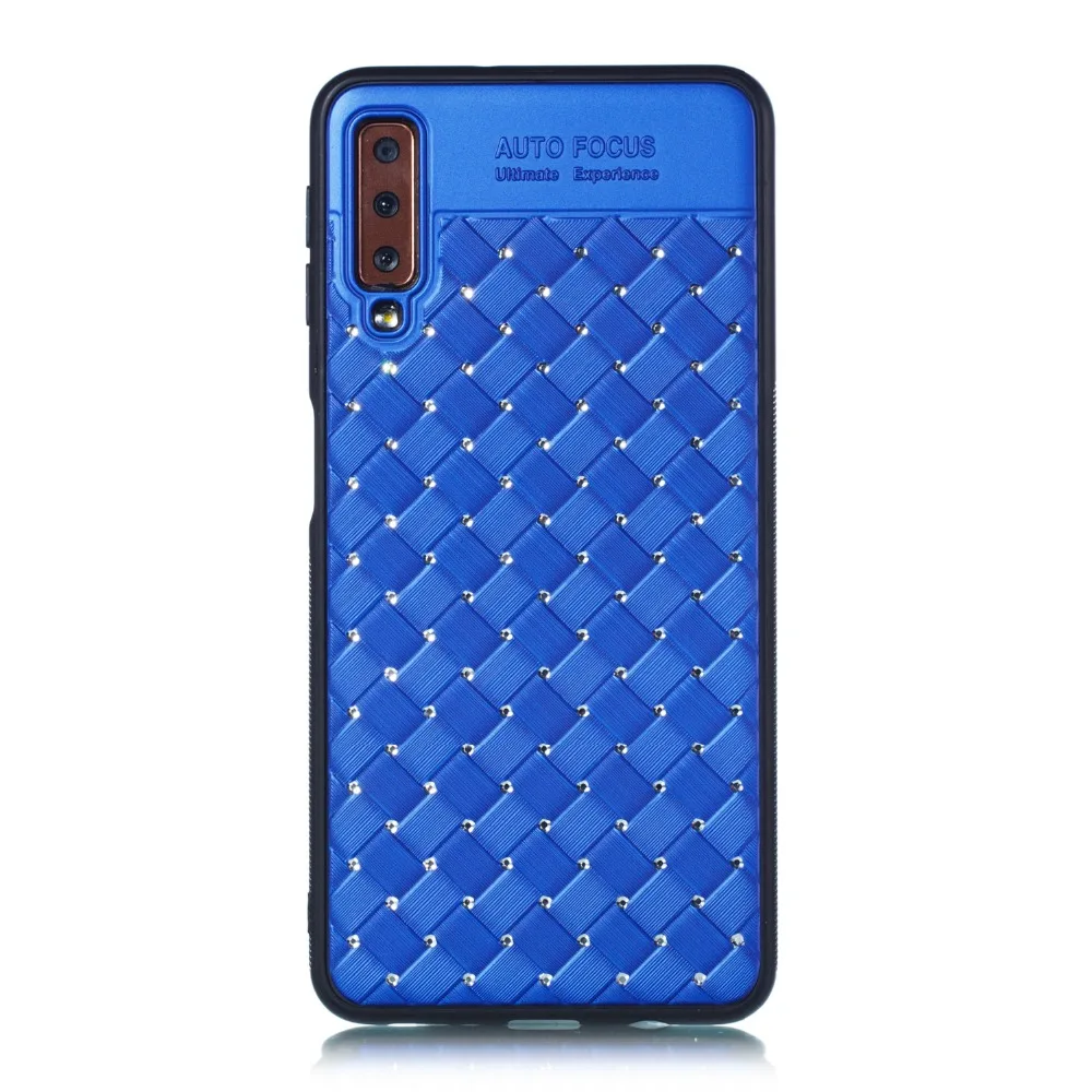 Чехол для Samsung Galaxy A7 2018 A750 роскошный Плетеный чехол со стразами samsung A9 | Мобильные