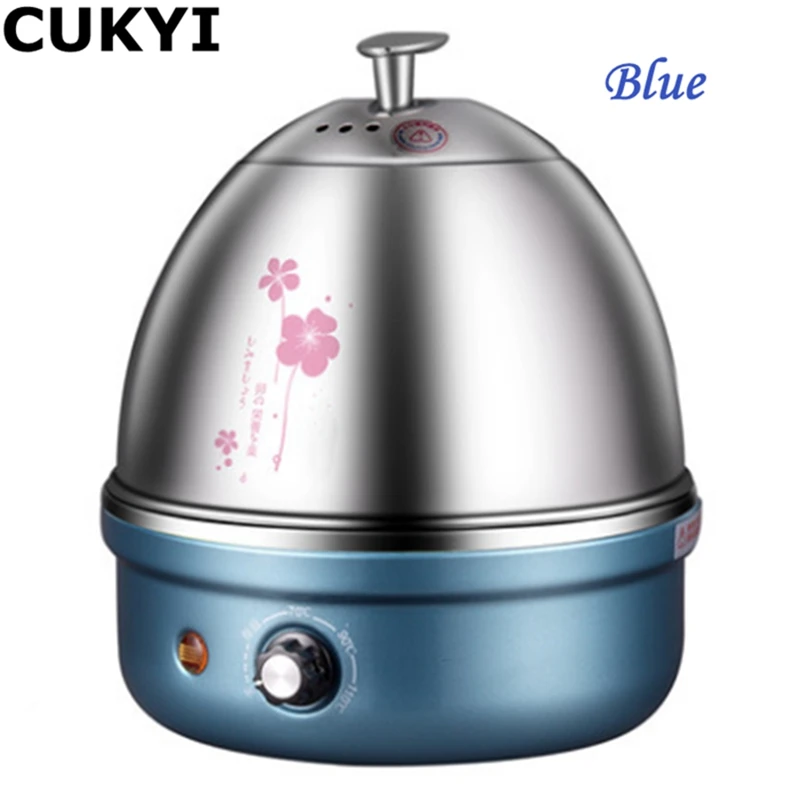 Blue CUKYI 380 Вт 220 В/50 Гц 7 яиц различные цвета многофункциональный электрический котел из нержавеющей стали мини-пароварка кухонный инструмент для приготовления пищи - Цвет: Blue