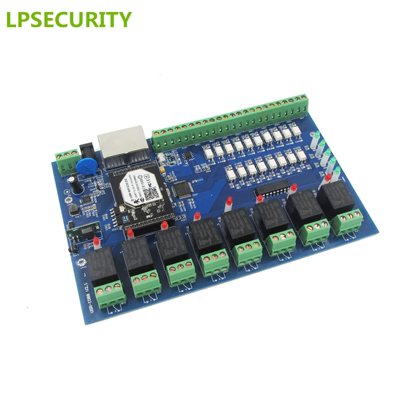 Lpsecurity WI FI 8 реле совета Модуль для сети Управление RJ45 Дистанционное управление