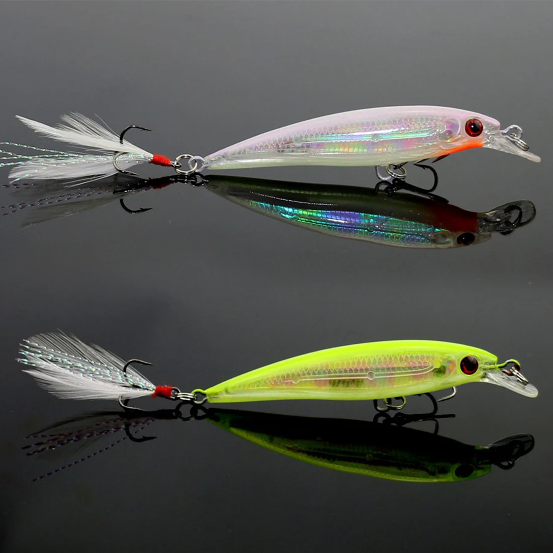 

New 10 Pcs/Lot 9cm 8g Minnow Fishing Lures Wobblers Fishing Lures Crankbait Hard Bait Isca Artificial Trout Pike Fishing Tackle