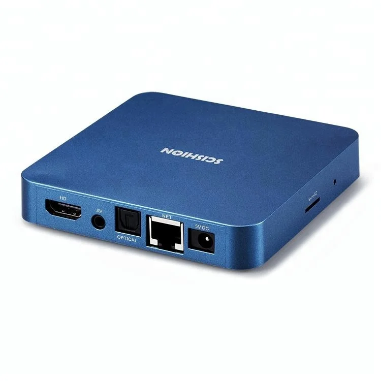 10 шт./лот SCISHION AI One Android 8 1 Smart TV Box 2 Гб 16 WiFi телеприставка с голосовым управлением 4g