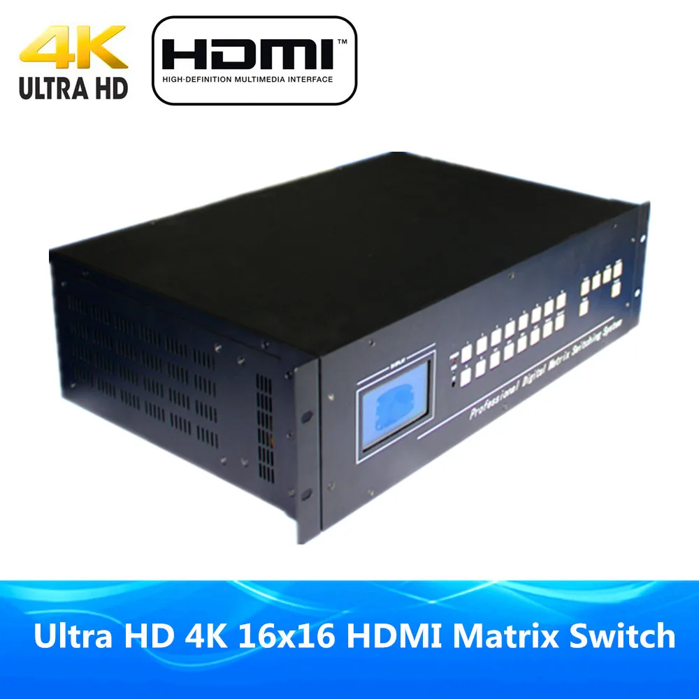 DHL Free Shipping Ultra 4Kx2K 16x16 HDMI Matrix Switcher ProAV Premium Quality 16 Input Output Full HD 1080P 3D | Электроника