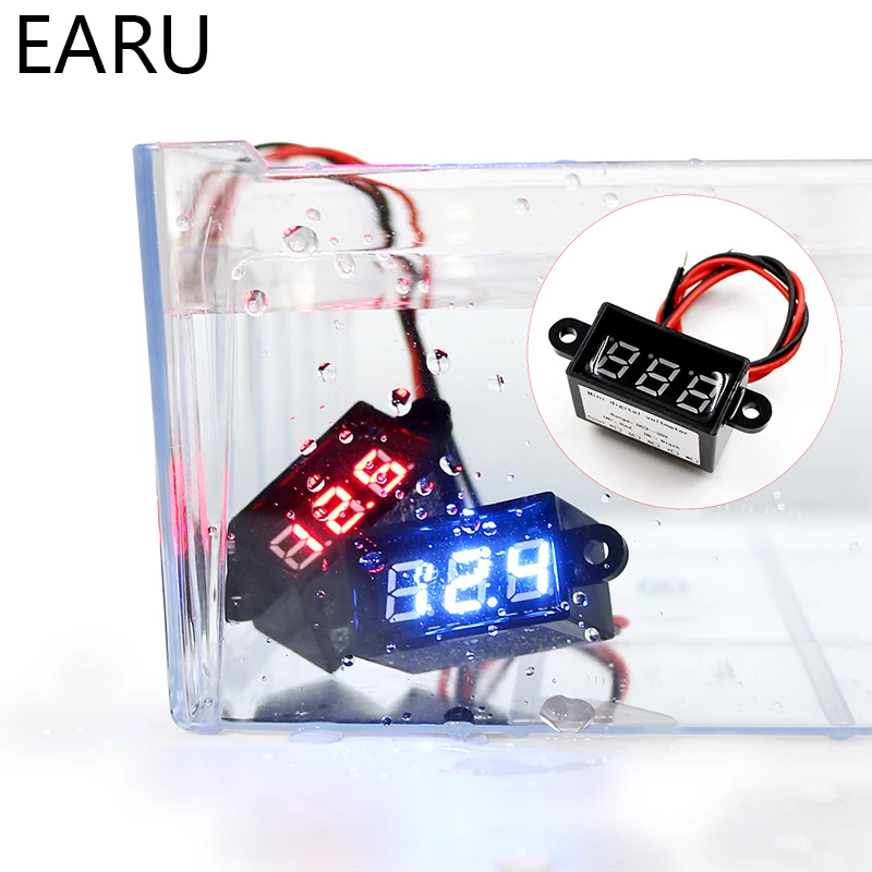 Motorcycle Car Boat DIY Waterproof 0.28'' DC2.5-30V Digital LED Mini Display Module Voltmeter Voltage Tester Panel Meter Gauge |