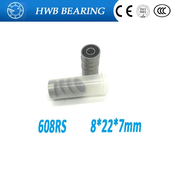 20Pcs 608-2RS 608RS 608rs 608 rs Deep Groove Ball Bearings 8 x 22 7mm Free shipping High Quality 8*22*7mm 2rs | Обустройство дома