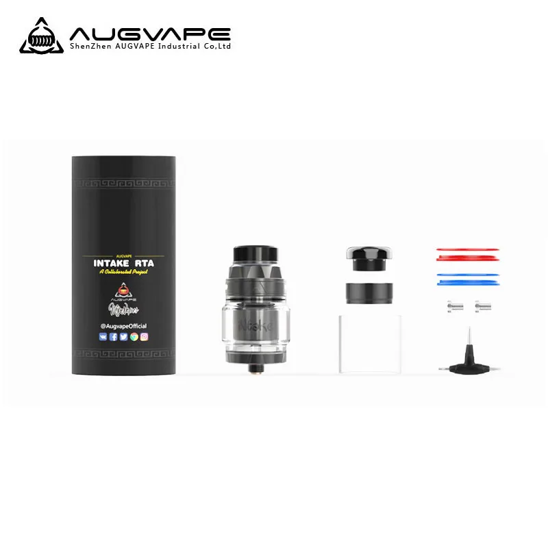 Оригинальный атомайзер Augvape INTAKE RTA Tank электронные сигареты емкость 24 мм 4 2 мл