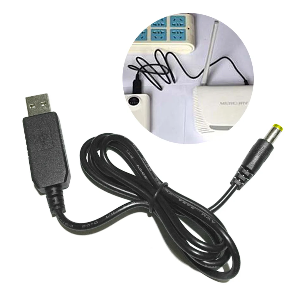 USB DC 5 в к 12 В штекер разъема Повышающий Модуль конвертер кабель Шнур #825 Новый| |