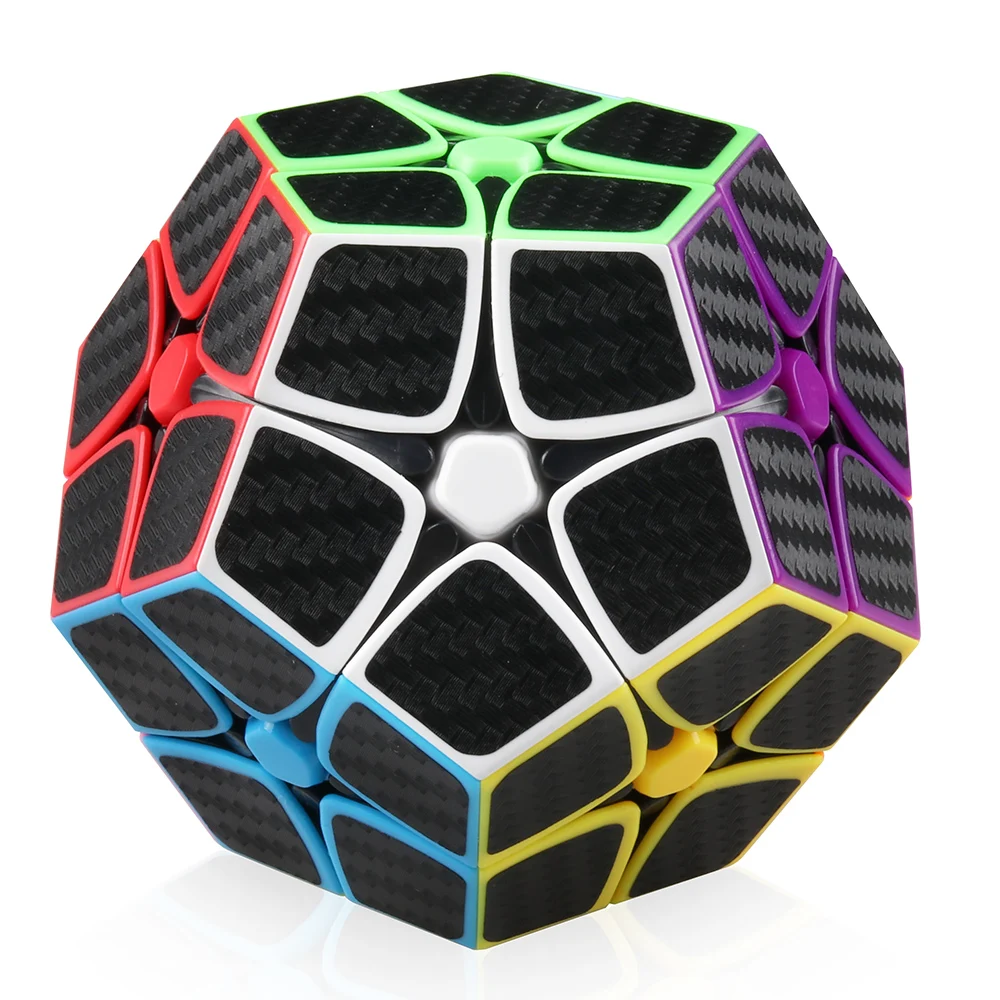 D FantiX Dodecahedron 2x2 скоростной куб наклейки из углеродного волокна магический | Отзывы и видеообзор